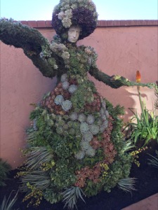 Topiary Standing Lady Painting